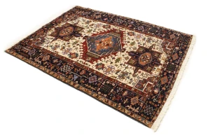 Cream 5X7 Geometric Tribal Vintage Oriental Persian Oriental Rug