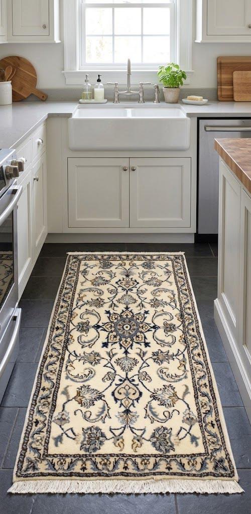 Cream Floral 2'3X4'6 Classic Persian Oriental Rug