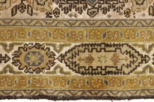 Cream Floral 4X6 Semi Antique Vintage Oriental Persian Rug