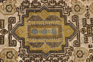 Cream Floral 4X6 Semi Antique Vintage Oriental Persian Rug