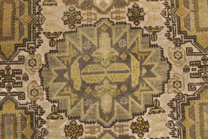Cream Floral 4X6 Semi Antique Vintage Oriental Persian Rug