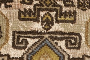 Cream Floral 4X6 Semi Antique Vintage Oriental Persian Rug