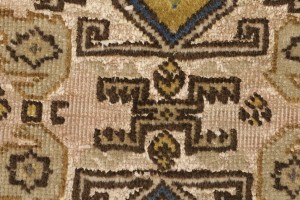 Cream Floral 4X6 Semi Antique Vintage Oriental Persian Rug