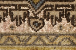 Cream Floral 4X6 Semi Antique Vintage Oriental Persian Rug