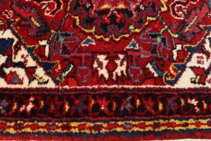 2'6 x 3'2 Hand Knotted Heriz Floral Persian Wool Rug