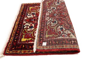 2'6 x 3'2 Hand Knotted Heriz Floral Persian Wool Rug