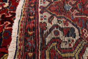 2'6 x 3'2 Hand Knotted Heriz Floral Persian Wool Rug