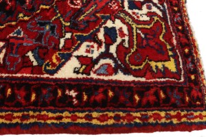 2'6 x 3'2 Hand Knotted Heriz Floral Persian Wool Rug