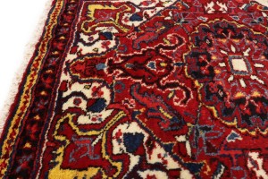 2'6 x 3'2 Hand Knotted Heriz Floral Persian Wool Rug
