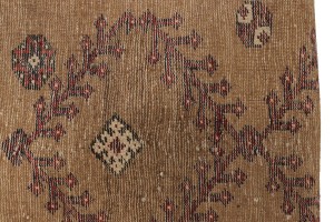 Vintage Khaki Tribal 2'4X3'8 Shiraz Persian Rug