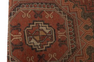 Vintage Tribal Orange 2'2X3'6 Karajeh Persian Rug