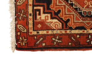 Vintage Tribal Orange 2'2X3'6 Karajeh Persian Rug