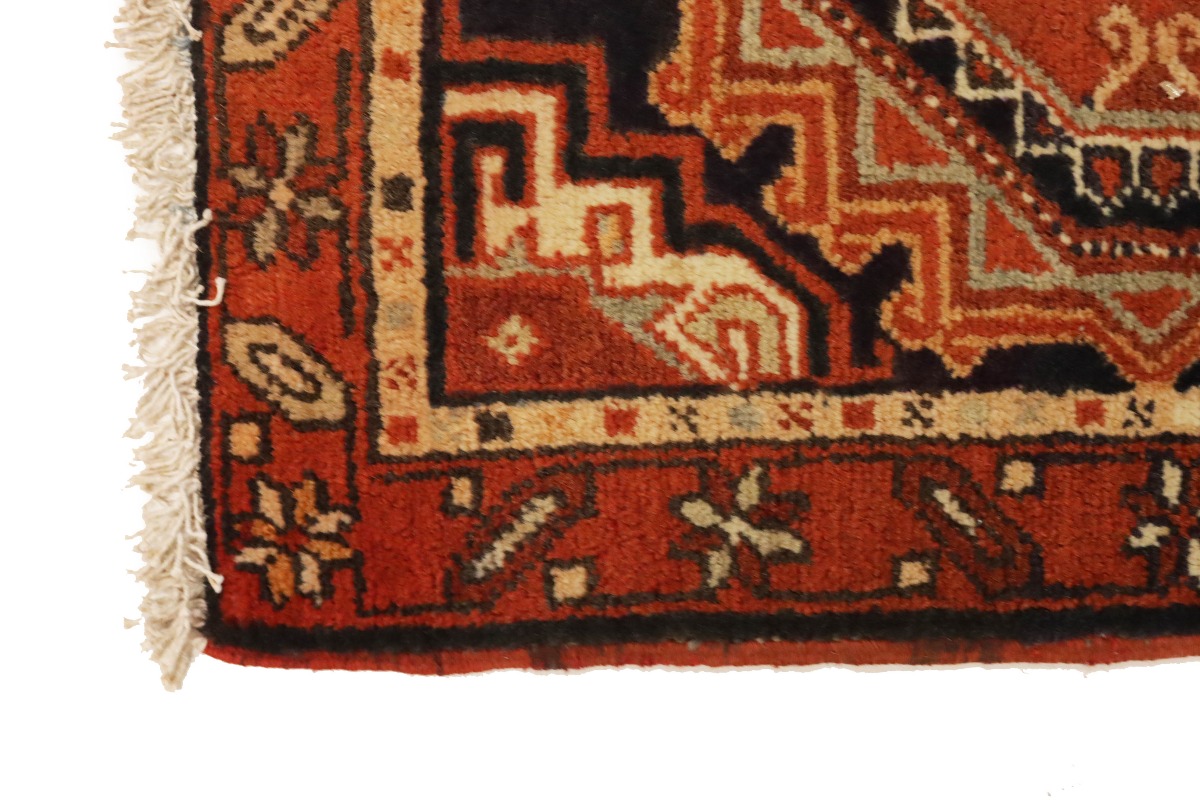Vintage Tribal Orange 2'2X3'6 Karajeh Persian Rug