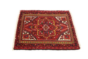 Vintage Floral Red 2'6X3'2 Goravan Heriz Persian Rug