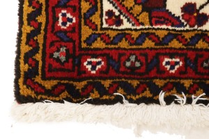 Vintage Cream Tribal 2X3 Heriz Persian Rug