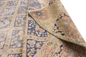 Distressed Antique Floral Classic 10X13 Kerman Persian Rug