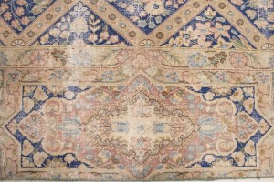 Distressed Antique Floral Classic 10X13 Kerman Persian Rug