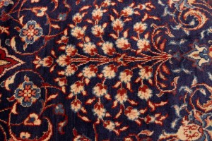 Vintage Purple-navy Floral 10X13 Mahal Persian Rug