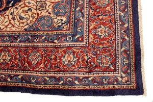 Vintage Purple-navy Floral 10X13 Mahal Persian Rug