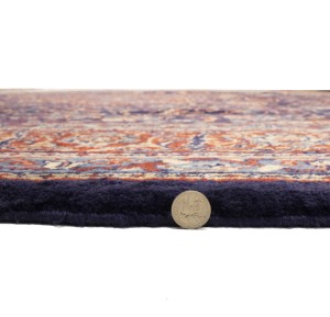 Vintage Purple-navy Floral 10X13 Mahal Persian Rug