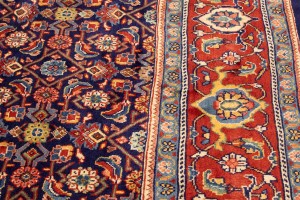 Vintage Plum Floral 10X13 Mahal Persian Rug