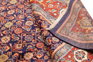 Vintage Plum Floral 10X13 Mahal Persian Rug