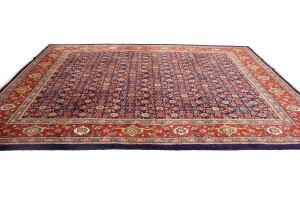 Vintage Plum Floral 10X13 Mahal Persian Rug