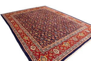 Vintage Plum Floral 10X13 Mahal Persian Rug