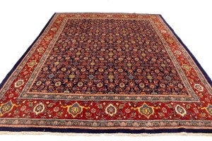Vintage Plum Floral 10X13 Mahal Persian Rug