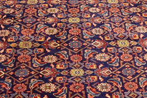 Vintage Plum Floral 10X13 Mahal Persian Rug