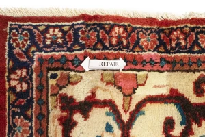 Vintage Orange-red Traditional 10X14 Mahal Persian Rug