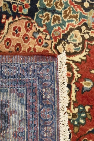 Vintage Orange-red Traditional 10X14 Mahal Persian Rug