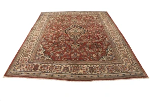 Semi Antique Red Traditional 10X13 Mahal Persian Rug