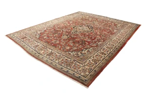 Semi Antique Red Traditional 10X13 Mahal Persian Rug