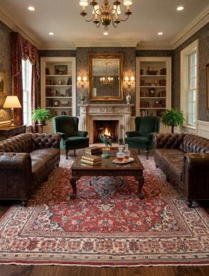 Semi Antique Red Traditional 10X13 Mahal Persian Rug
