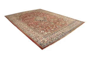 Semi Antique Red Traditional 10X13 Mahal Persian Rug