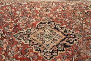 Semi Antique Red Traditional 10X13 Mahal Persian Rug