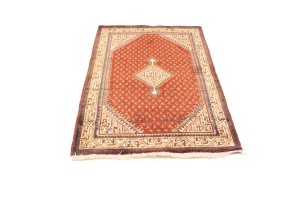 Vintage Tribal Red 3'6X5 Botemir Persian Rug