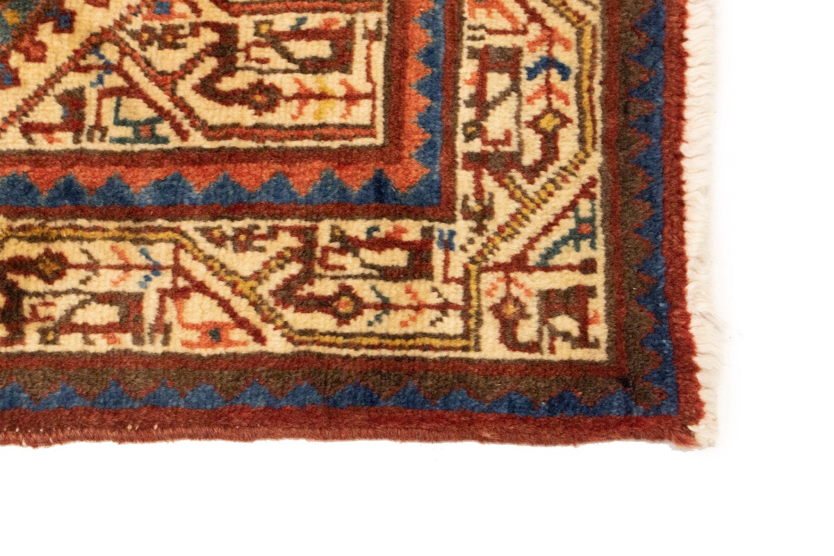 Vintage Tribal Red 3'6X5 Botemir Persian Rug