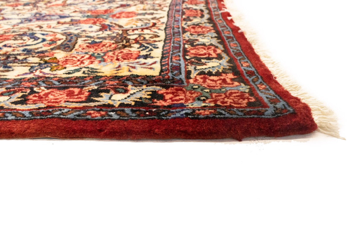 Vintage Cream Floral 3X5 Bidjar Halvaei Persian Rug