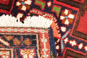 Vintage Floral Tribal 1'7X2'6 Karajeh Persian Rug