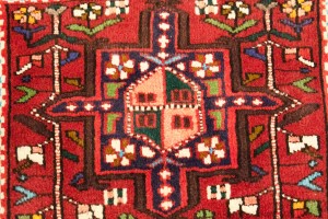 Vintage Floral Tribal 1'7X2'6 Karajeh Persian Rug