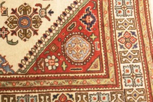 Semi Antique Floral Cream 4'8X6'3 Tabriz Persian Rug