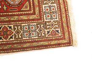 Semi Antique Floral Cream 4'8X6'3 Tabriz Persian Rug