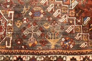 Vintage Rusty Red Tribal 5'9X8'5 Shiraz Persian Rug