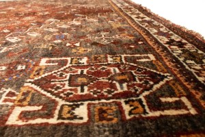 Vintage Rusty Red Tribal 5'9X8'5 Shiraz Persian Rug