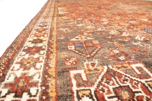 Vintage Rusty Red Tribal 5'9X8'5 Shiraz Persian Rug
