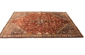 Vintage Rusty Red Tribal 5'9X8'5 Shiraz Persian Rug