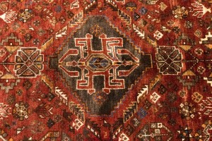 Vintage Rusty Red Tribal 5'9X8'5 Shiraz Persian Rug