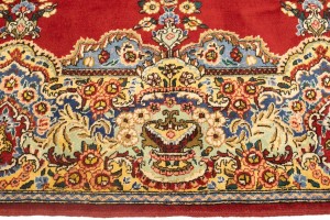 Vintage Floral Classic Red 10X13 Tabriz Persian Rug